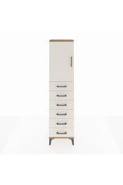 Arges Dolap 2 Raflı 6 Çekmeceli Tek Kapaklı 44x30x182 - S22M003V7A