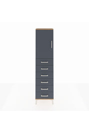 Arges Dolap 2 Raflı 6 Çekmeceli Tek Kapaklı 44x30x182 - S22M003V8A