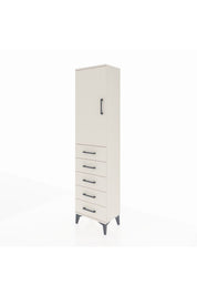 Arges Dolap 2 Raflı 5 Çekmeceli Tek Kapaklı 44x30x182 - S22M004V1A