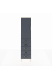 Arges Dolap 2 Raflı 5 Çekmeceli Tek Kapaklı 44x30x182 - S22M004V2A