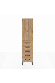 Arges Dolap 2 Raflı 5 Çekmeceli Tek Kapaklı 44x30x182 - S22M004V3A