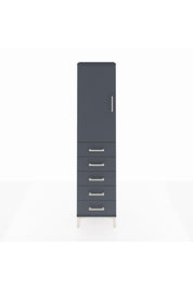 Arges Dolap 2 Raflı 5 Çekmeceli Tek Kapaklı 44x30x182 - S22M004V5A