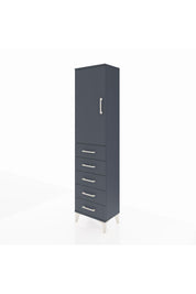 Arges Dolap 2 Raflı 5 Çekmeceli Tek Kapaklı 44x30x182 - S22M004V5A