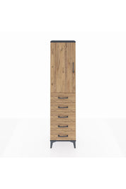 Arges Dolap 2 Raflı 5 Çekmeceli Tek Kapaklı 44x30x182 - S22M004V6A
