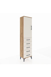 Arges Dolap 2 Raflı 5 Çekmeceli Tek Kapaklı 44x30x182 - S22M004V7A