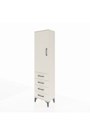 Arges Dolap 2 Raflı 4 Çekmeceli Tek Kapaklı 44x30x182 - S22M005V1A