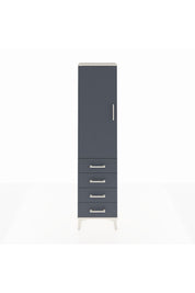 Arges Dolap 2 Raflı 4 Çekmeceli Tek Kapaklı 44x30x182 - S22M005V2A