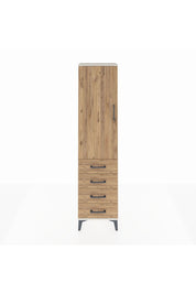 Arges Dolap 2 Raflı 4 Çekmeceli Tek Kapaklı 44x30x182 - S22M005V3A