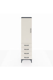 Arges Dolap 2 Raflı 4 Çekmeceli Tek Kapaklı 44x30x182 - S22M005V4A