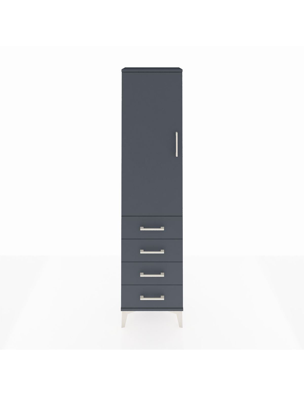Arges Dolap 2 Raflı 4 Çekmeceli Tek Kapaklı 44x30x182 - S22M005V5A