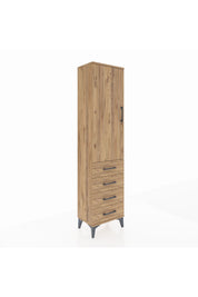 Arges Dolap 2 Raflı 4 Çekmeceli Tek Kapaklı 44x30x182 - S22M005V9A