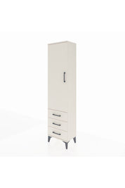 Arges Dolap 4 Raflı 3 Çekmeceli Tek Kapaklı 44x30x182 - S22M006V1A