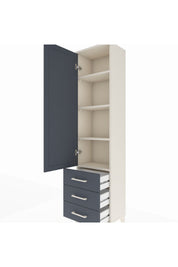 Arges Dolap 4 Raflı 3 Çekmeceli Tek Kapaklı 44x30x182 - S22M006V2A