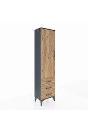 Arges Dolap 4 Raflı 3 Çekmeceli Tek Kapaklı 44x30x182 - S22M006V6A
