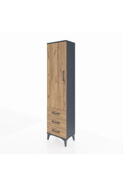 Arges Dolap 4 Raflı 3 Çekmeceli Tek Kapaklı 44x30x182 - S22M006V6A