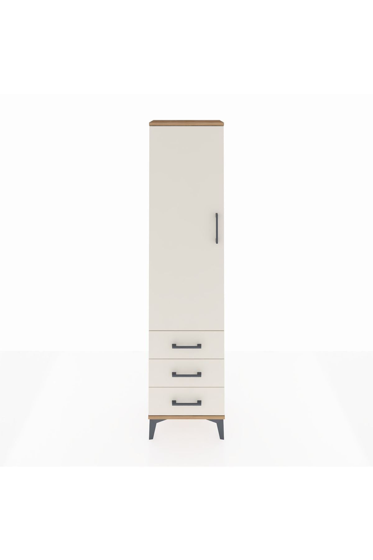Arges Dolap 4 Raflı 3 Çekmeceli Tek Kapaklı 44x30x182 - S22M006V7A