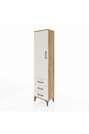 Arges Dolap 4 Raflı 3 Çekmeceli Tek Kapaklı 44x30x182 - S22M006V7A
