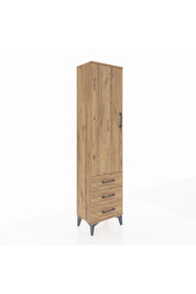 Arges Dolap 4 Raflı 3 Çekmeceli Tek Kapaklı 44x30x182 - S22M006V9A