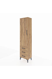 Arges Dolap 4 Raflı 3 Çekmeceli Tek Kapaklı 44x30x182 - S22M006V9A