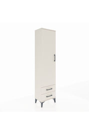Arges Dolap 5 Raflı 2 Çekmeceli Tek Kapaklı 44x30x182 - S22M007V1A