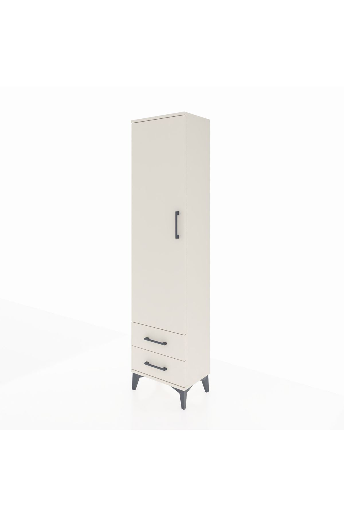 Arges Dolap 5 Raflı 2 Çekmeceli Tek Kapaklı 44x30x182 - S22M007V1A
