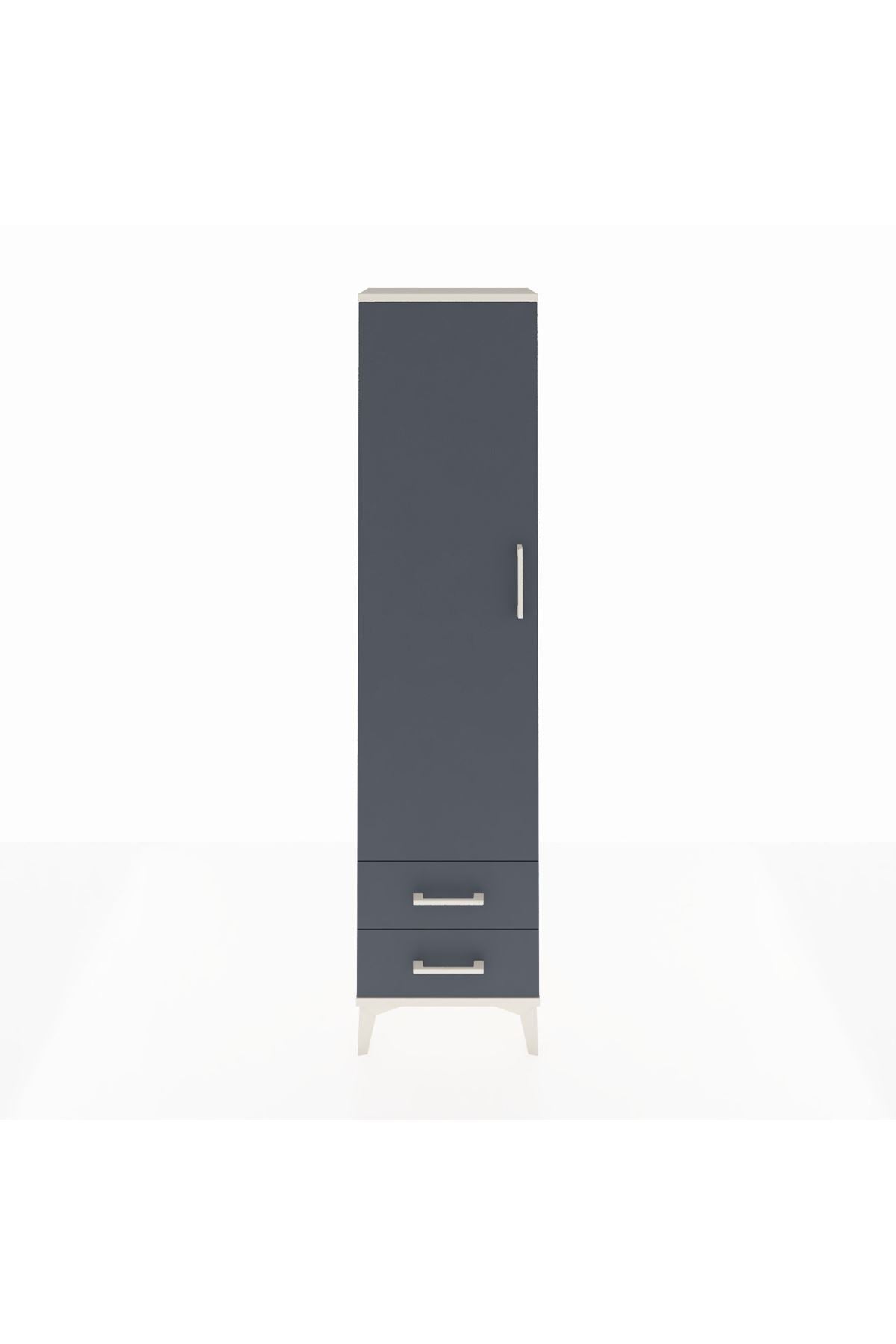 Arges Dolap 5 Raflı 2 Çekmeceli Tek Kapaklı 44x30x182 - S22M007V2A