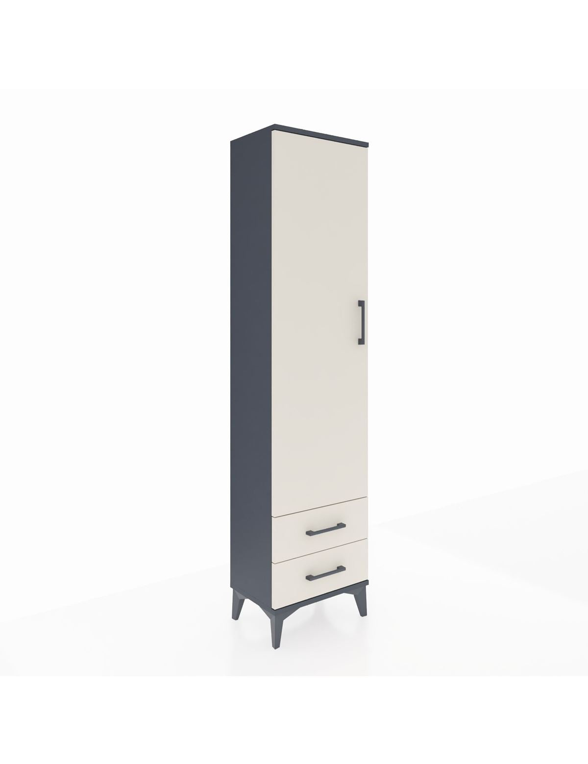 Arges Dolap 5 Raflı 2 Çekmeceli Tek Kapaklı 44x30x182 - S22M007V4A