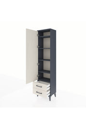 Arges Dolap 5 Raflı 2 Çekmeceli Tek Kapaklı 44x30x182 - S22M007V4A