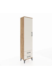 Arges Dolap 5 Raflı 2 Çekmeceli Tek Kapaklı 44x30x182 - S22M007V7A