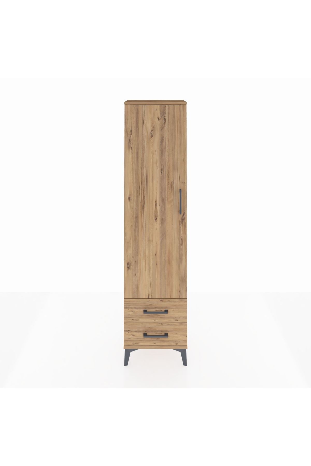Arges Dolap 5 Raflı 2 Çekmeceli Tek Kapaklı 44x30x182 - S22M007V9A