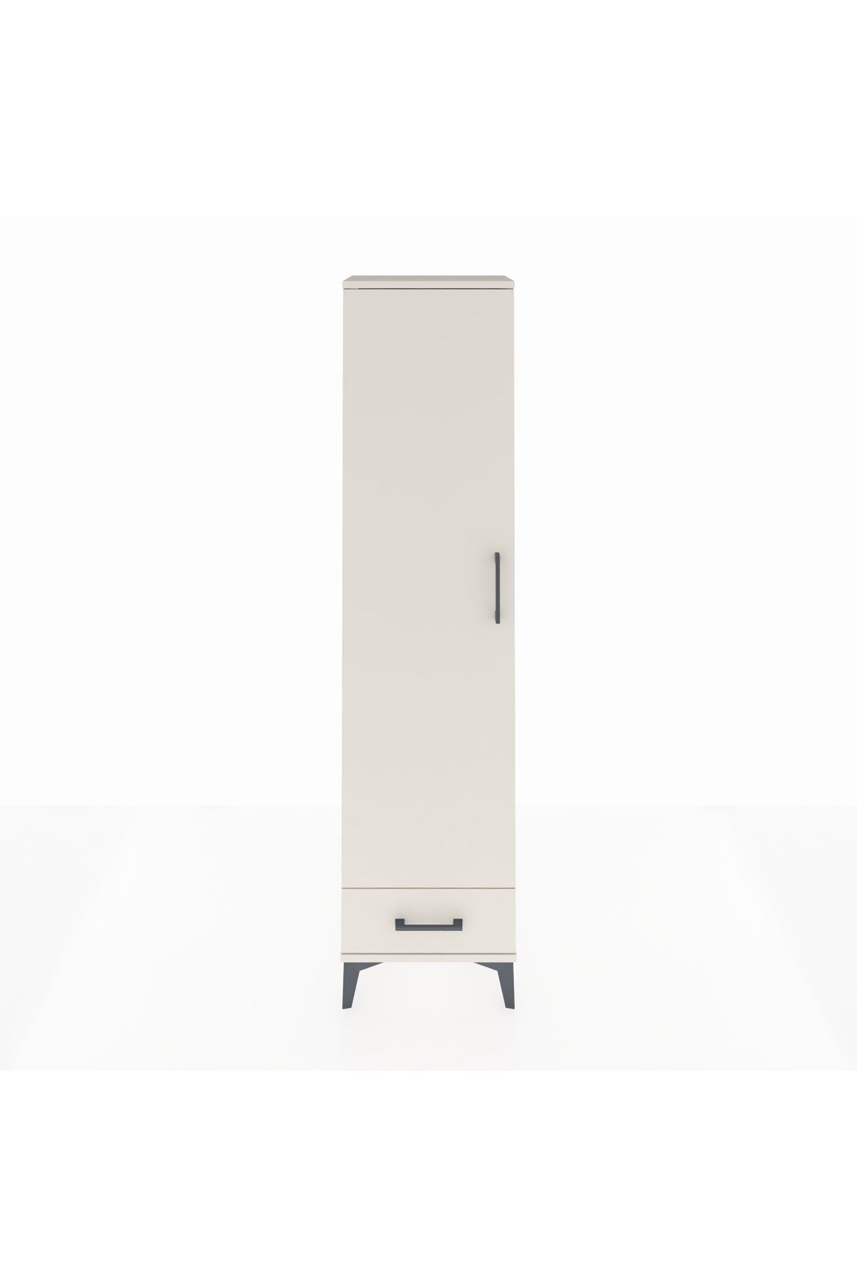 Arges Dolap 5 Raflı Tek Çekmeceli Tek Kapaklı 44x30x182 - S22M008V1A