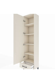 Arges Dolap 5 Raflı Tek Çekmeceli Tek Kapaklı 44x30x182 - S22M008V1A