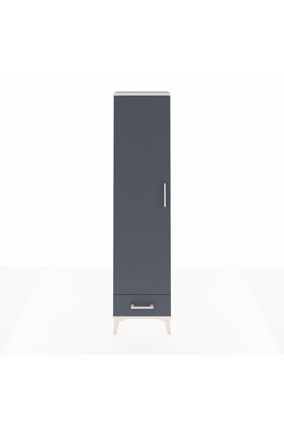 Arges Dolap 5 Raflı Tek Çekmeceli Tek Kapaklı 44x30x182 - S22M008V2A