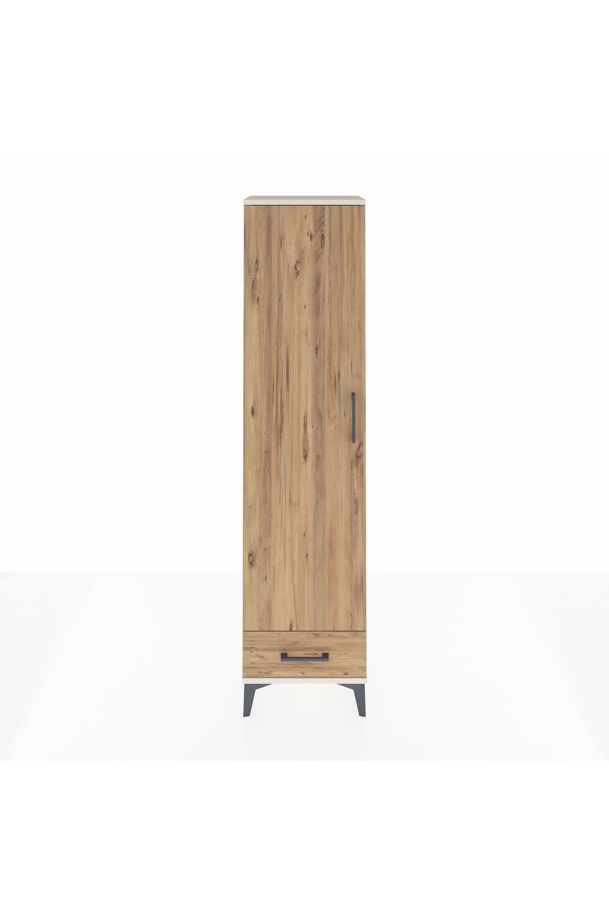 Arges Dolap 5 Raflı Tek Çekmeceli Tek Kapaklı 44x30x182 - S22M008V3A