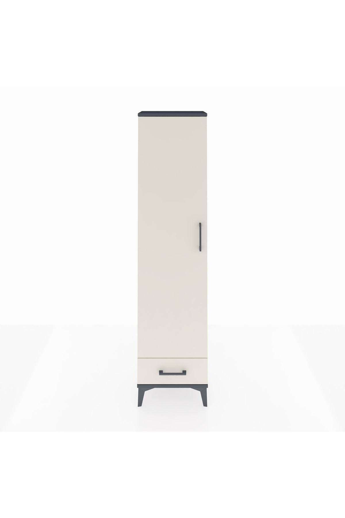 Arges Dolap 5 Raflı Tek Çekmeceli Tek Kapaklı 44x30x182 - S22M008V4A