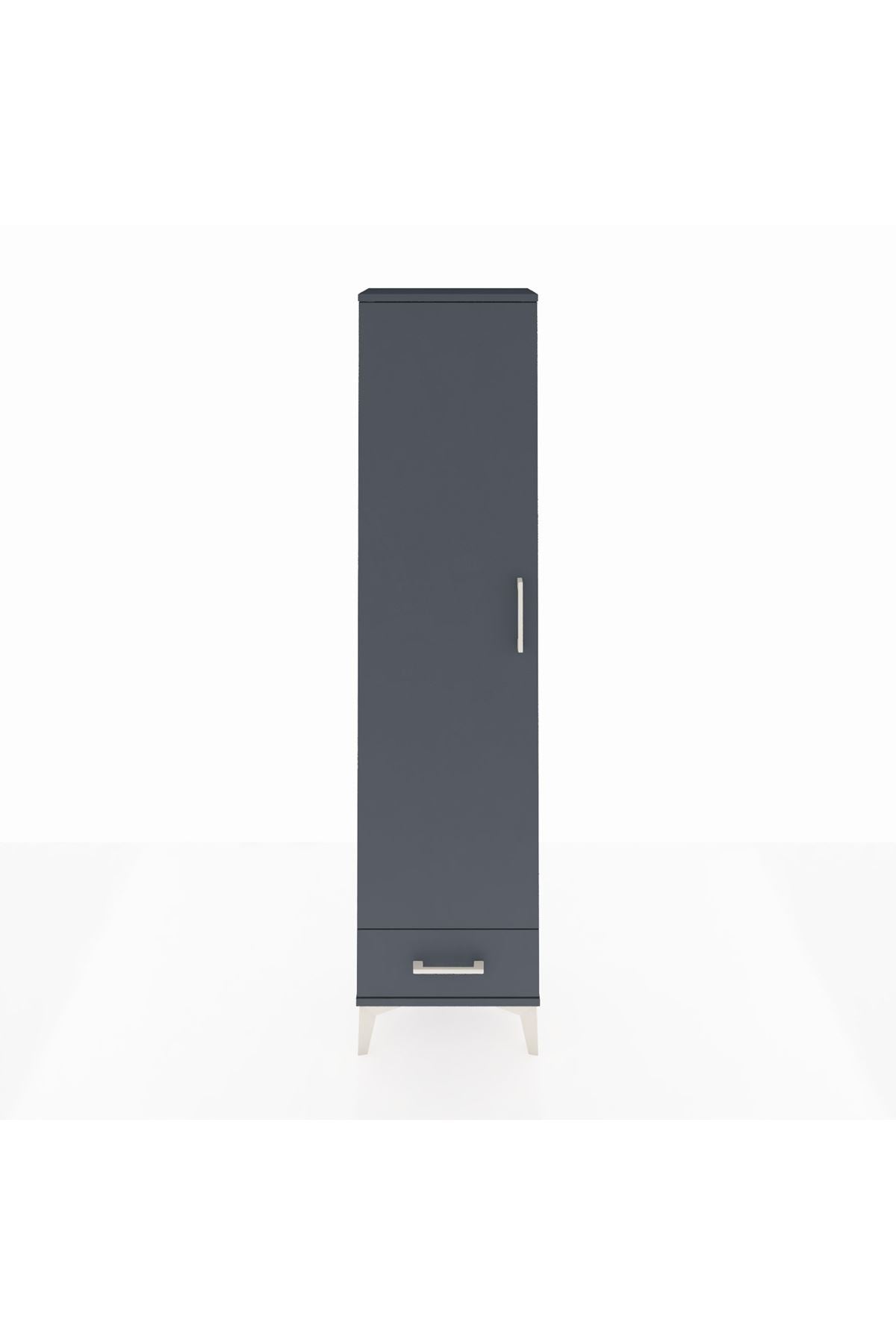 Arges Dolap 5 Raflı Tek Çekmeceli Tek Kapaklı 44x30x182 - S22M008V5A