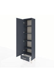 Arges Dolap 5 Raflı Tek Çekmeceli Tek Kapaklı 44x30x182 - S22M008V5A