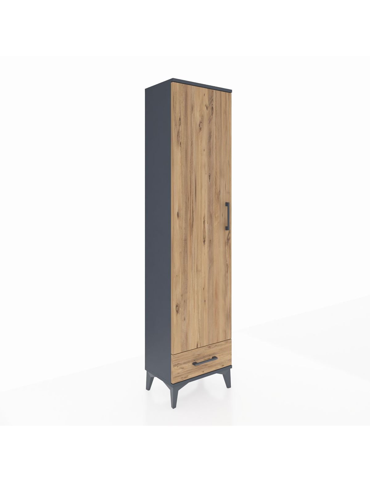 Arges Dolap 5 Raflı Tek Çekmeceli Tek Kapaklı 44x30x182 - S22M008V6A