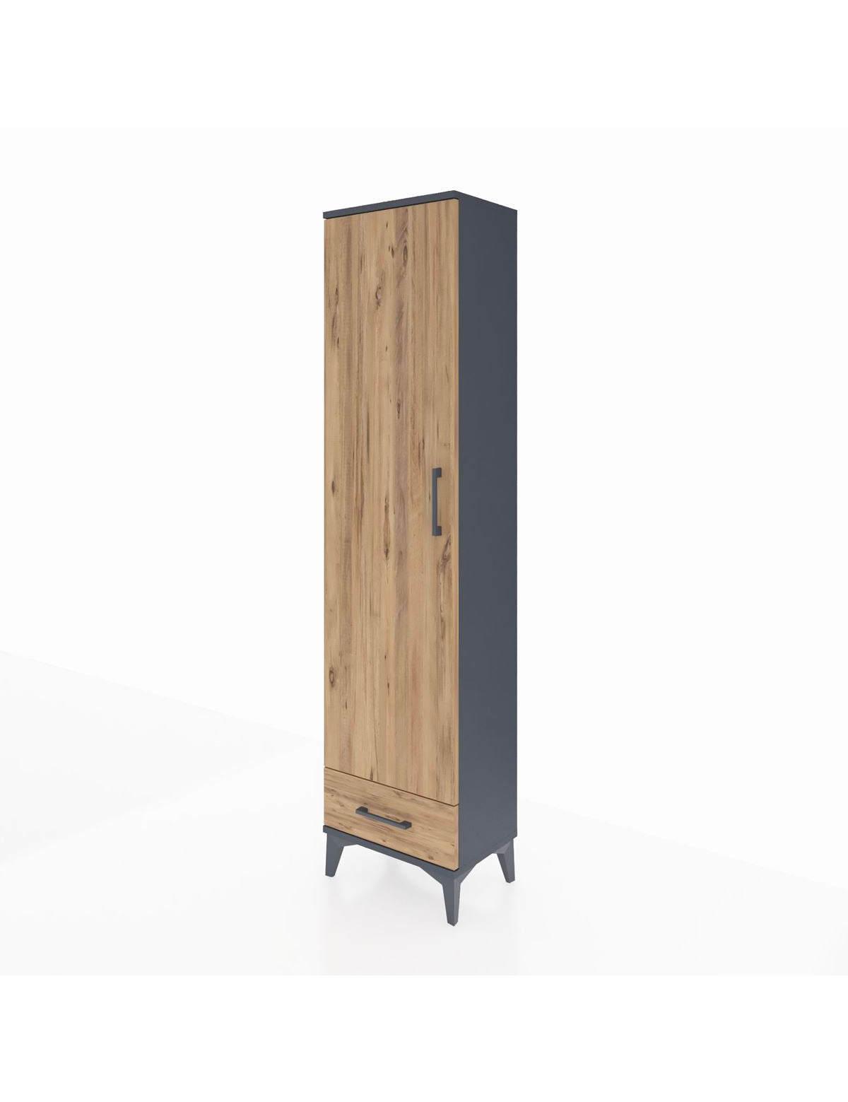 Arges Dolap 5 Raflı Tek Çekmeceli Tek Kapaklı 44x30x182 - S22M008V6A