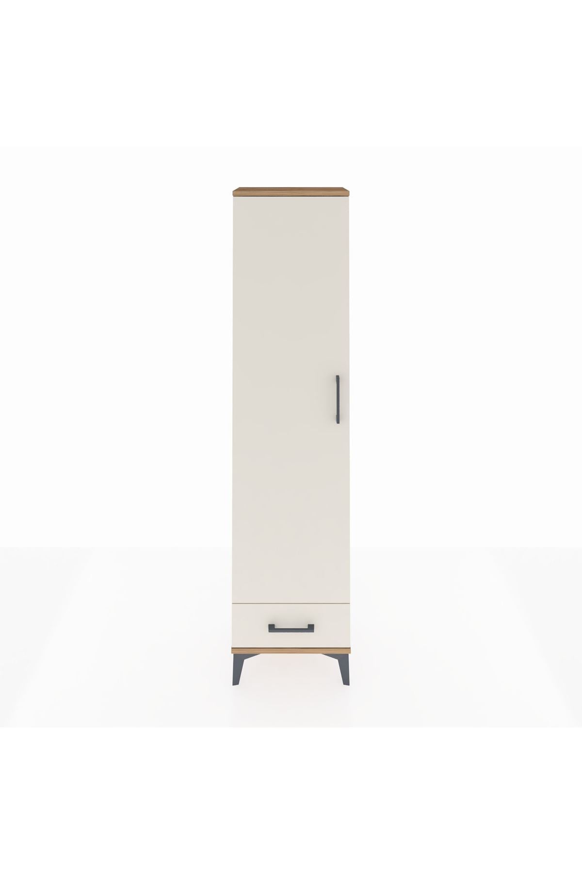 Arges Dolap 5 Raflı Tek Çekmeceli Tek Kapaklı 44x30x182 - S22M008V7A