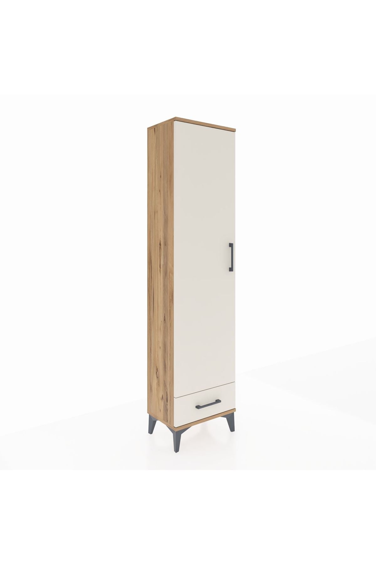 Arges Dolap 5 Raflı Tek Çekmeceli Tek Kapaklı 44x30x182 - S22M008V7A
