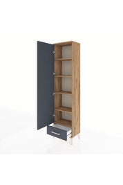 Arges Dolap 5 Raflı Tek Çekmeceli Tek Kapaklı 44x30x182 - S22M008V8A