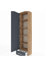 Arges Dolap 5 Raflı Tek Çekmeceli Tek Kapaklı 44x30x182 - S22M008V8A