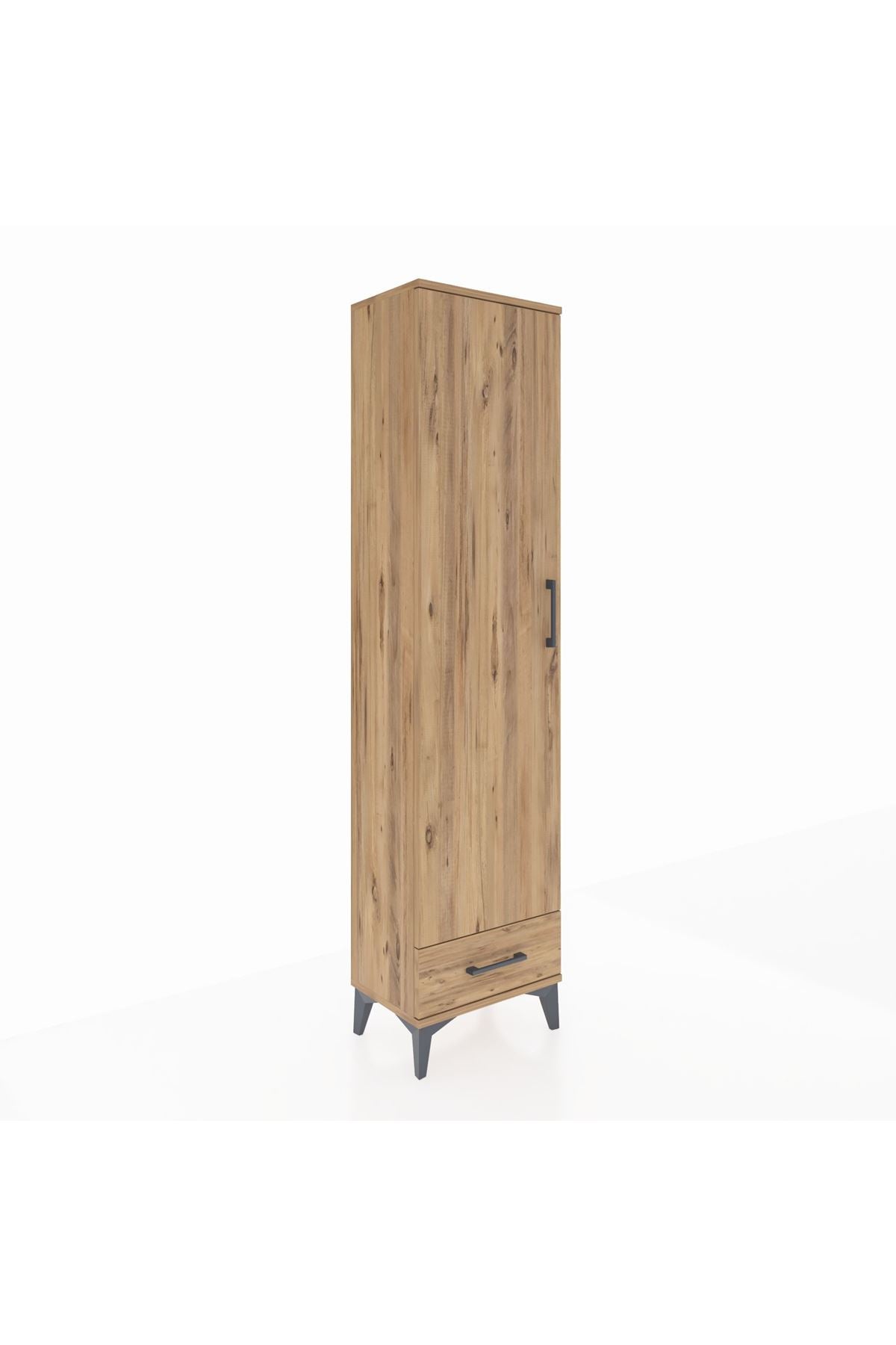 Arges Dolap 5 Raflı Tek Çekmeceli Tek Kapaklı 44x30x182 - S22M008V9A