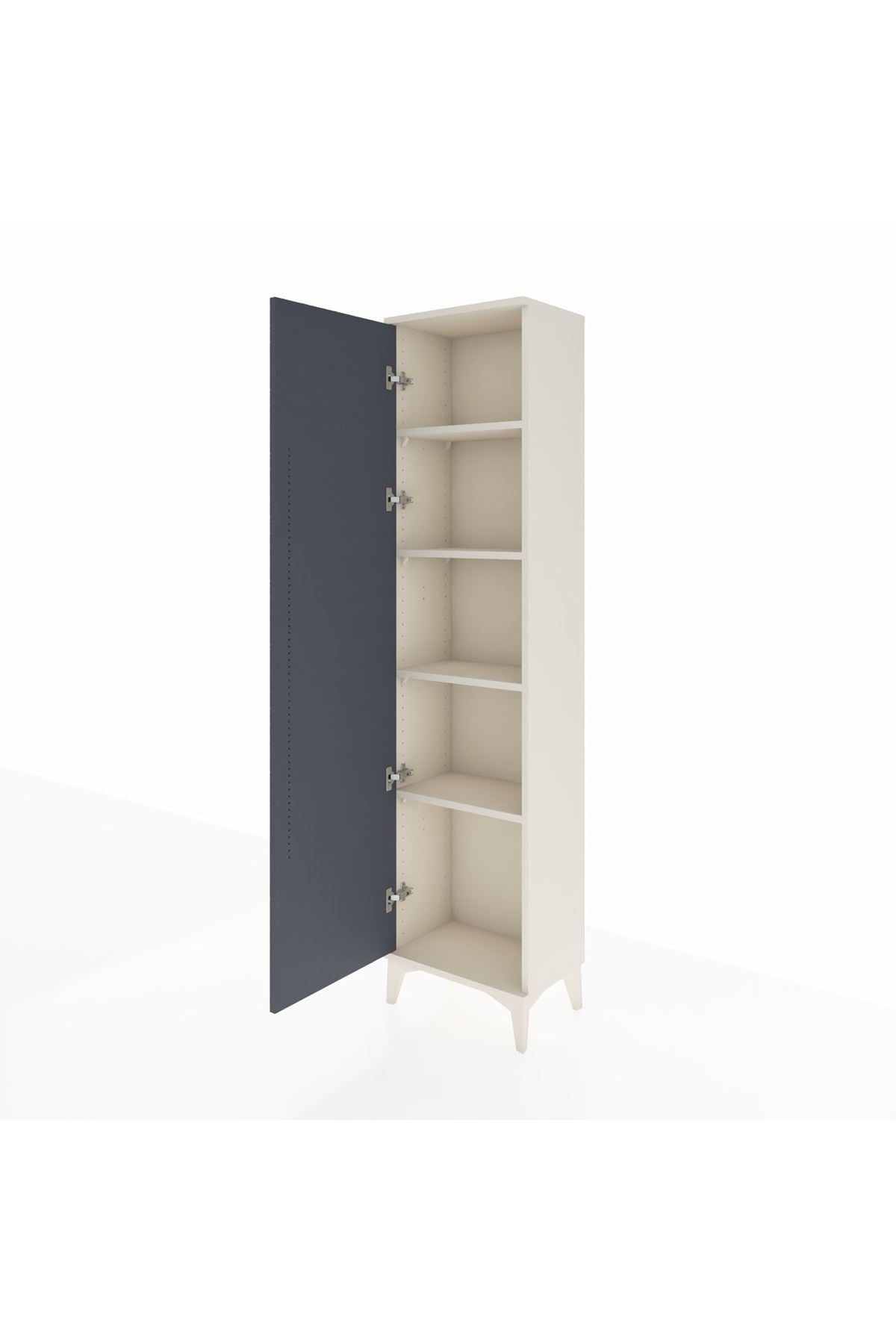 Arges Dolap 4 Raflı Tek Kapaklı 44x30x182 - S22M009V2A