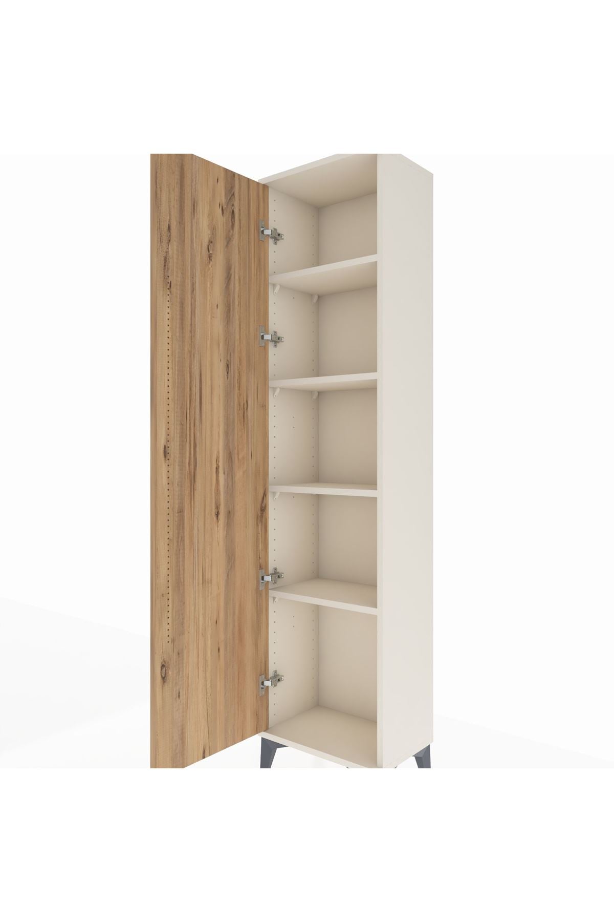 Arges Dolap 4 Raflı Tek Kapaklı 44x30x182 - S22M009V3A