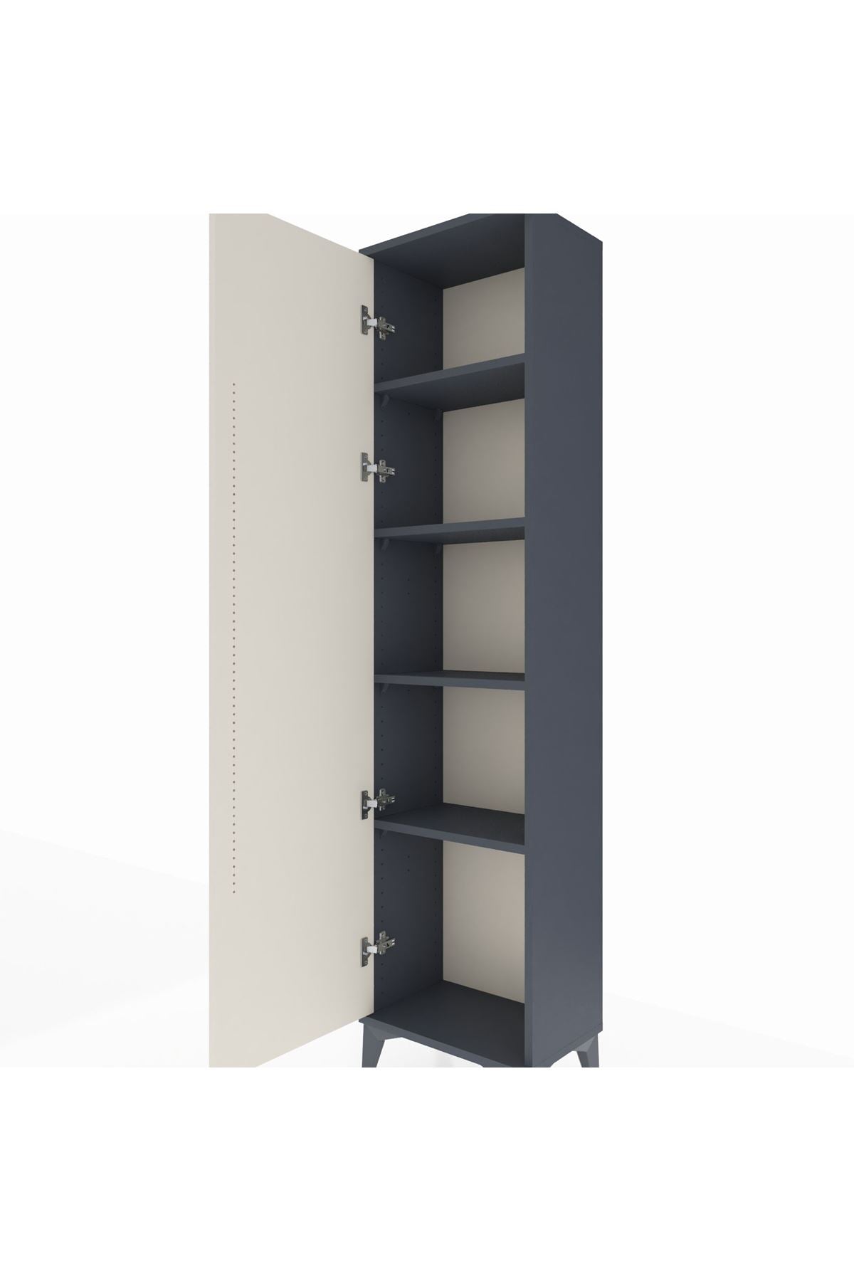 Arges Dolap 4 Raflı Tek Kapaklı 44x30x182 - S22M009V4A