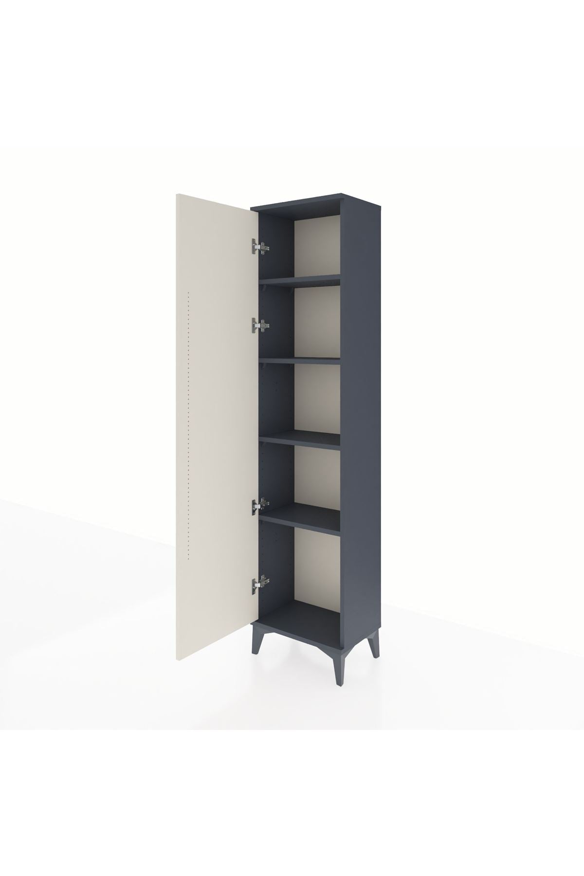 Arges Dolap 4 Raflı Tek Kapaklı 44x30x182 - S22M009V4A