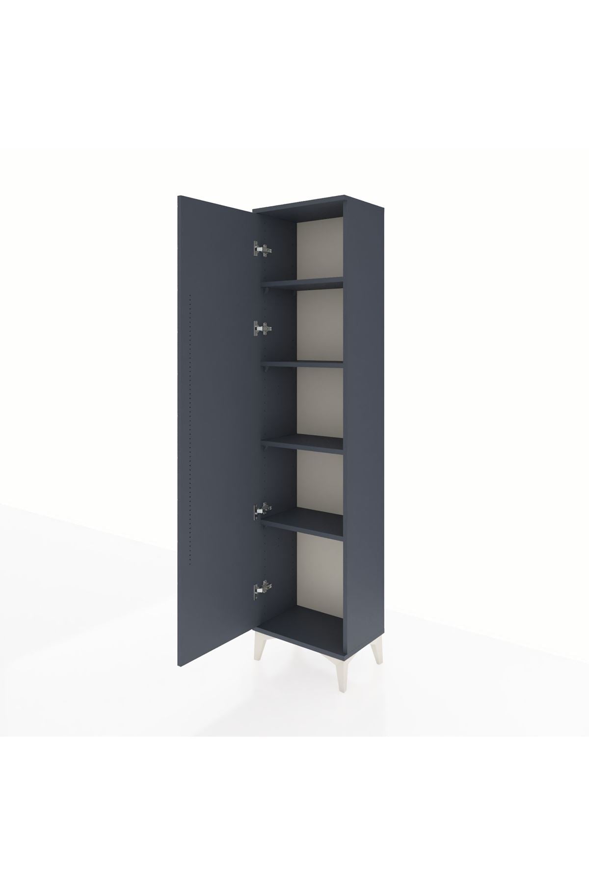 Arges Dolap 4 Raflı Tek Kapaklı 44x30x182 - S22M009V5A