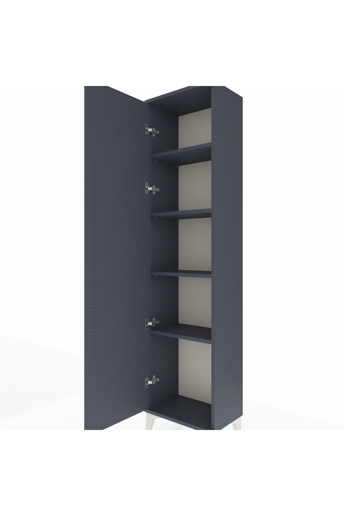 Arges Dolap 4 Raflı Tek Kapaklı 44x30x182 - S22M009V5A